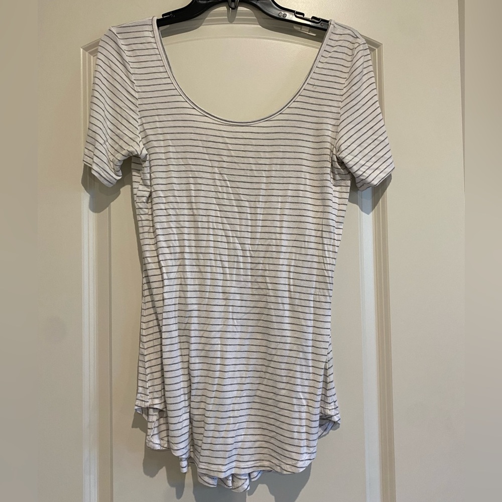 White striped blouse